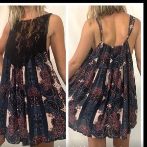 NWT Free People trapeze lace dress size M super cute and flowy !